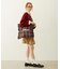 FRILLED TARTAN TOTE BAG