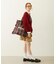 FRILLED TARTAN TOTE BAG