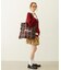 FRILLED TARTAN TOTE BAG