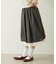 LACE HEM STRIPED SKIRT