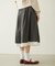 LACE HEM STRIPED SKIRT
