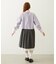 LACE HEM STRIPED SKIRT