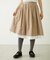 LACE HEM STRIPED SKIRT
