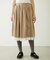 LACE HEM STRIPED SKIRT