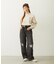 DOUBLE KNEE DISTRESSED DENIM PANTS