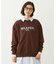 STENCIL LOGO WIDE CREW SWEAT TOP