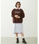 STENCIL LOGO WIDE CREW SWEAT TOP