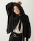 BIG RIBBON SWEAT ZIP HOODIE
