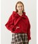 BIG RIBBON SWEAT ZIP HOODIE