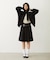 BIG RIBBON SWEAT ZIP HOODIE