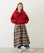 BIG RIBBON SWEAT ZIP HOODIE