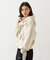 BIG RIBBON SWEAT ZIP HOODIE