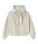 BIG RIBBON SWEAT ZIP HOODIE