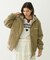LOGO EMBROIDERED CORDUROY HOODED JACKET