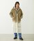 LOGO EMBROIDERED CORDUROY HOODED JACKET
