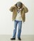 LOGO EMBROIDERED CORDUROY HOODED JACKET