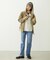LOGO EMBROIDERED CORDUROY HOODED JACKET