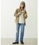 LOGO EMBROIDERED CORDUROY HOODED JACKET