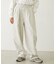 EMBROIDERED ROSE SWEAT WIDE PANTS