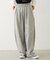 EMBROIDERED ROSE SWEAT WIDE PANTS