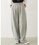 EMBROIDERED ROSE SWEAT WIDE PANTS