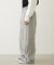 EMBROIDERED ROSE SWEAT WIDE PANTS