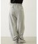 EMBROIDERED ROSE SWEAT WIDE PANTS