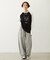 EMBROIDERED ROSE SWEAT WIDE PANTS