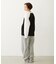 EMBROIDERED ROSE SWEAT WIDE PANTS