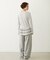 EMBROIDERED ROSE SWEAT WIDE PANTS