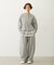 EMBROIDERED ROSE SWEAT WIDE PANTS