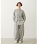 EMBROIDERED ROSE SWEAT WIDE PANTS