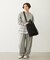 EMBROIDERED ROSE SWEAT WIDE PANTS