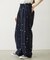 EMBROIDERED ROSE SWEAT WIDE PANTS