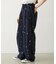 EMBROIDERED ROSE SWEAT WIDE PANTS