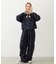 EMBROIDERED ROSE SWEAT WIDE PANTS
