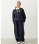 EMBROIDERED ROSE SWEAT WIDE PANTS