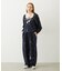 EMBROIDERED ROSE SWEAT WIDE PANTS