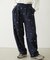 EMBROIDERED ROSE SWEAT WIDE PANTS