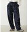 EMBROIDERED ROSE SWEAT WIDE PANTS