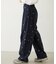 EMBROIDERED ROSE SWEAT WIDE PANTS