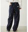 EMBROIDERED ROSE SWEAT WIDE PANTS