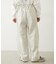 EMBROIDERED ROSE SWEAT WIDE PANTS