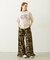 FRILL HEM CAMO PANTS