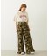FRILL HEM CAMO PANTS