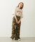 FRILL HEM CAMO PANTS