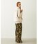 FRILL HEM CAMO PANTS