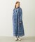 PRINTED TASSEL TIE DRESS