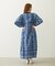 PRINTED TASSEL TIE DRESS