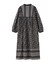 PRINTED TASSEL TIE DRESS